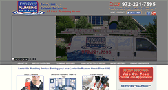 Desktop Screenshot of lewisville-plumbing.com